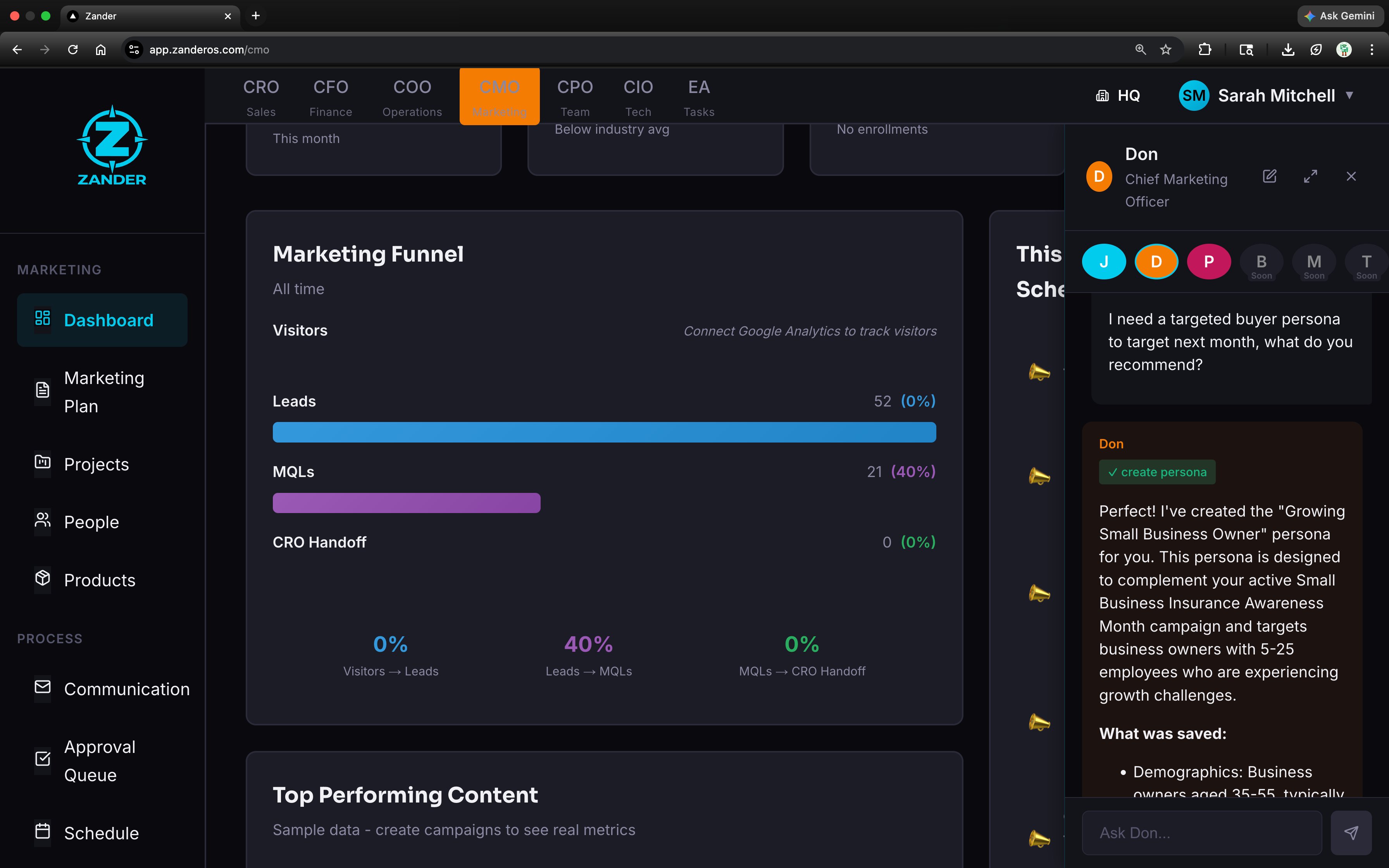 Don builds your marketing personas and campaigns from real data